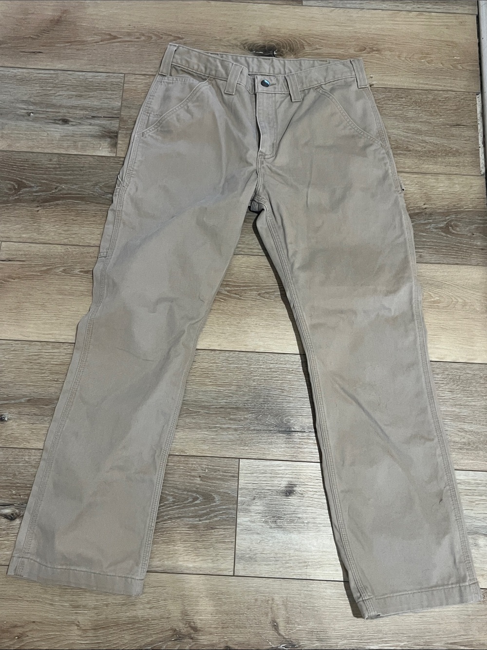 Carhartt, 32 x 30, Men's Khaki Work Pants - Classic Straight Fit